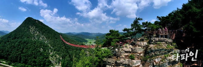전북 순창군 채계산 출렁다리가 오는 6일부터 재개장한다.{순창군)2020.8.4/타파인