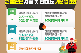 산에 불 지르면 5년 징역…산불 부주의 막기위한 처벌 강화
